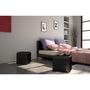 Voir la diapositive 2 : VIDAXL Tabourets cube Noir