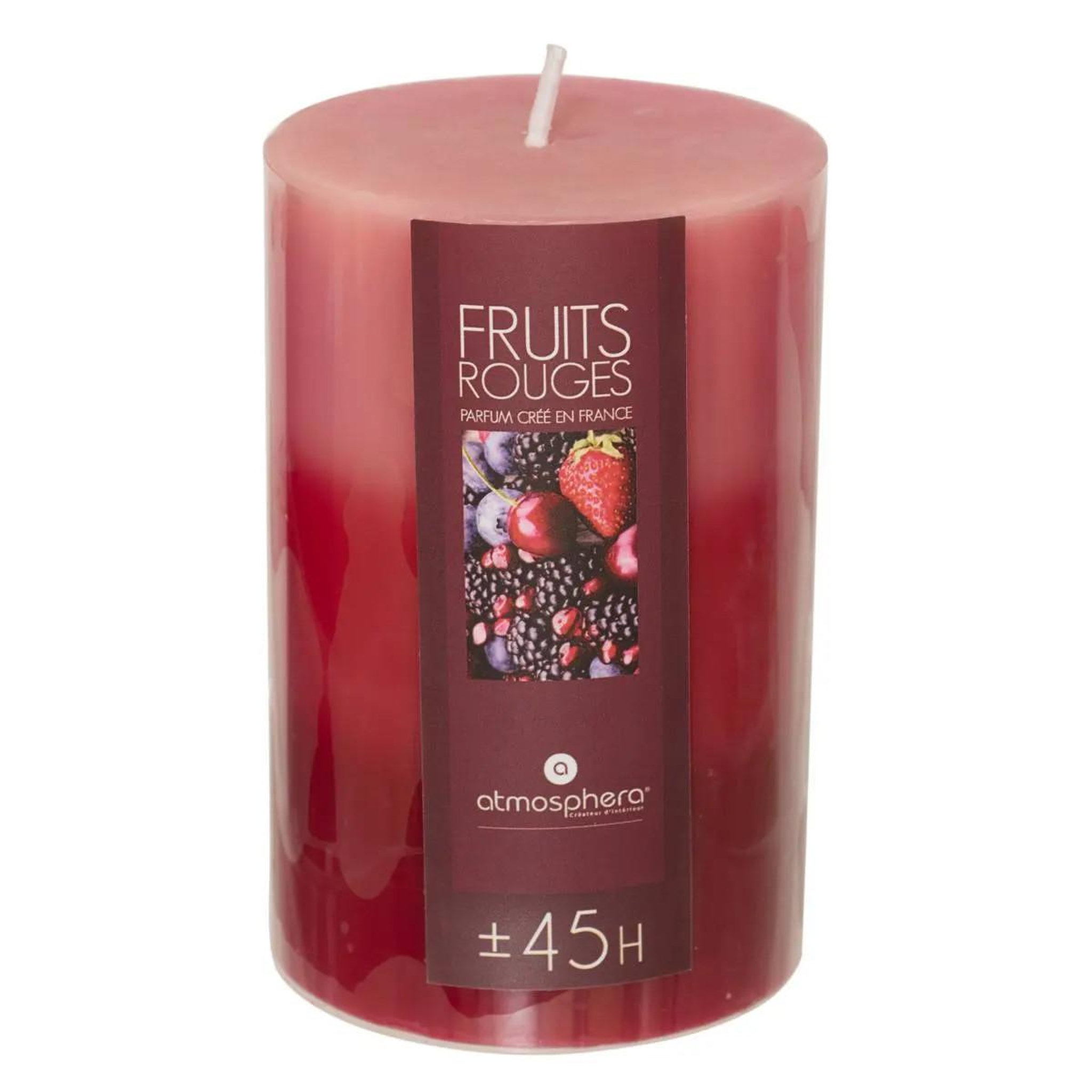 Voir la diapositive 2 : COMPTOIR DE LA BOUGIE Bougie parfumée ronde  trio  310g fruits rouges