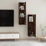 Voir la diapositive 5 : VIDAXL Meubles TV muraux 2 pcs Chene fume 30,5x30x110 cm