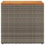 Voir la diapositive 5 : VIDAXL Table d'appoint de jardin dessus en bois gris 58x27,5x55 cm