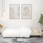 Voir la diapositive 3 : VIDAXL Canape-lit a 2 places avec deux oreillers creme velours