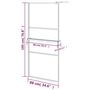 Voir la diapositive 6 : VIDAXL Paroi de douche avec etagere Noir 90x195 cm Verre ESG&Aluminium