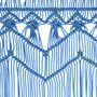 VIDAXL Rideau en macrame Bleu 140x240 cm Coton