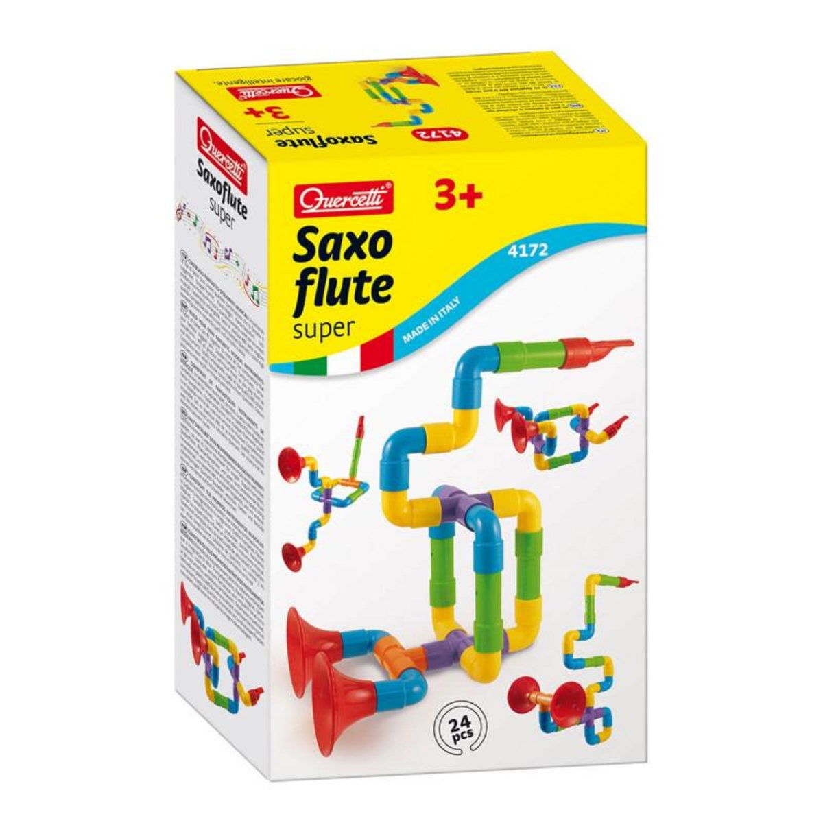 Quercetti Quercetti Tubes Buildingset saxophone, 24dlg.