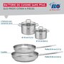 Voir la diapositive 2 : ELO Set de 2 Poêles de cuisson 24 et 28 cm et 2 faitouts 12 et 14 cm Elo Profi Citrin