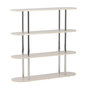 Voir la diapositive 1 : Paris Prix Étagère Design 4 Niveaux  Zino  120cm Blanc