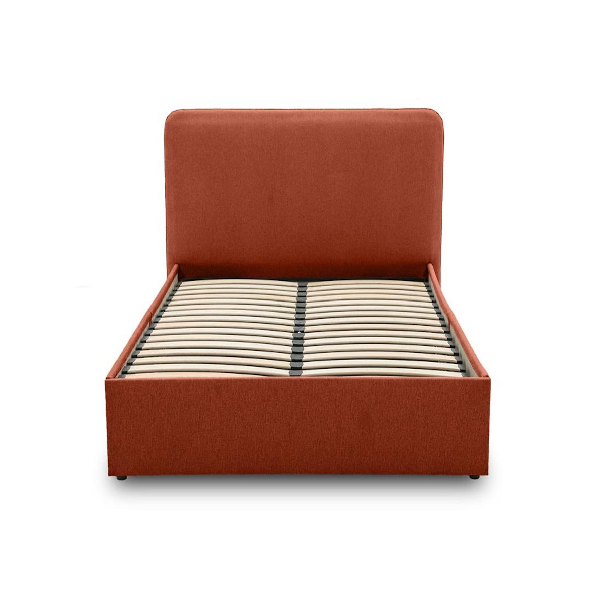 BEST MOBILIER Goyave - lit coffre - 140x190 - en tissu - sommier inclus