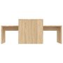 Voir la diapositive 4 : VIDAXL Ensemble de tables basses Chene sonoma bois d'ingenierie