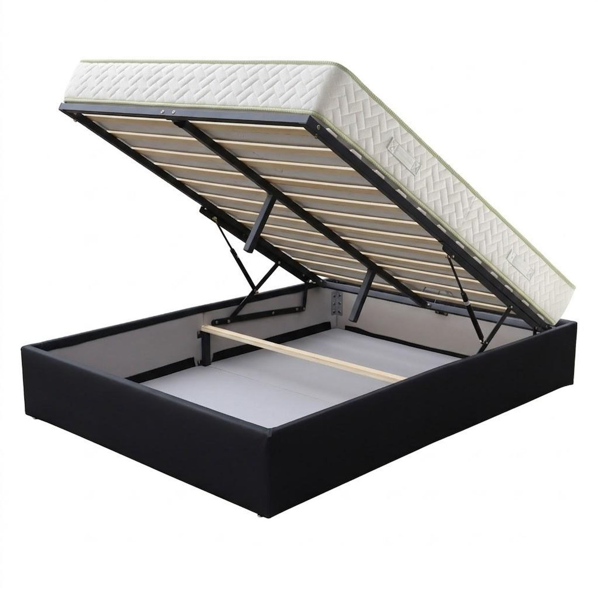 LITERIE JULIEN Ensemble Lit Coffre et Matelas  Haute Densité Confort Souple