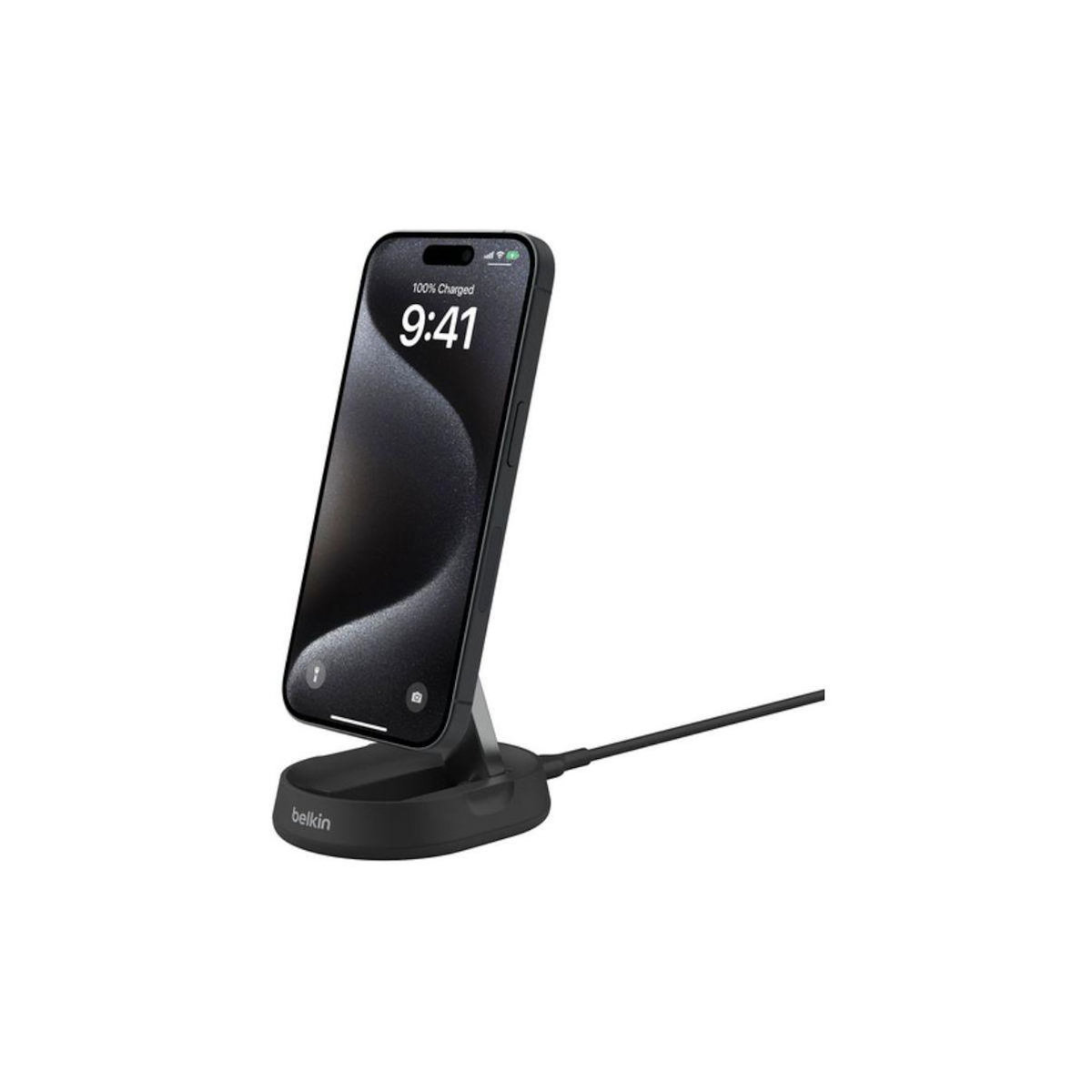 Belkin Chargeur induction support recharge 15W 2 en 1 pliable