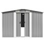 Voir la diapositive 3 : VIDAXL Abri de jardin Gris 257x990x181 cm Acier galvanise