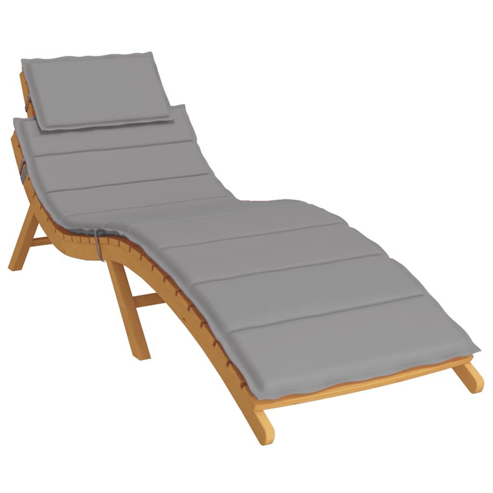 Voir la diapositive 2 : VIDAXL Coussin de chaise longue gris 186x58x3 cm tissu oxford