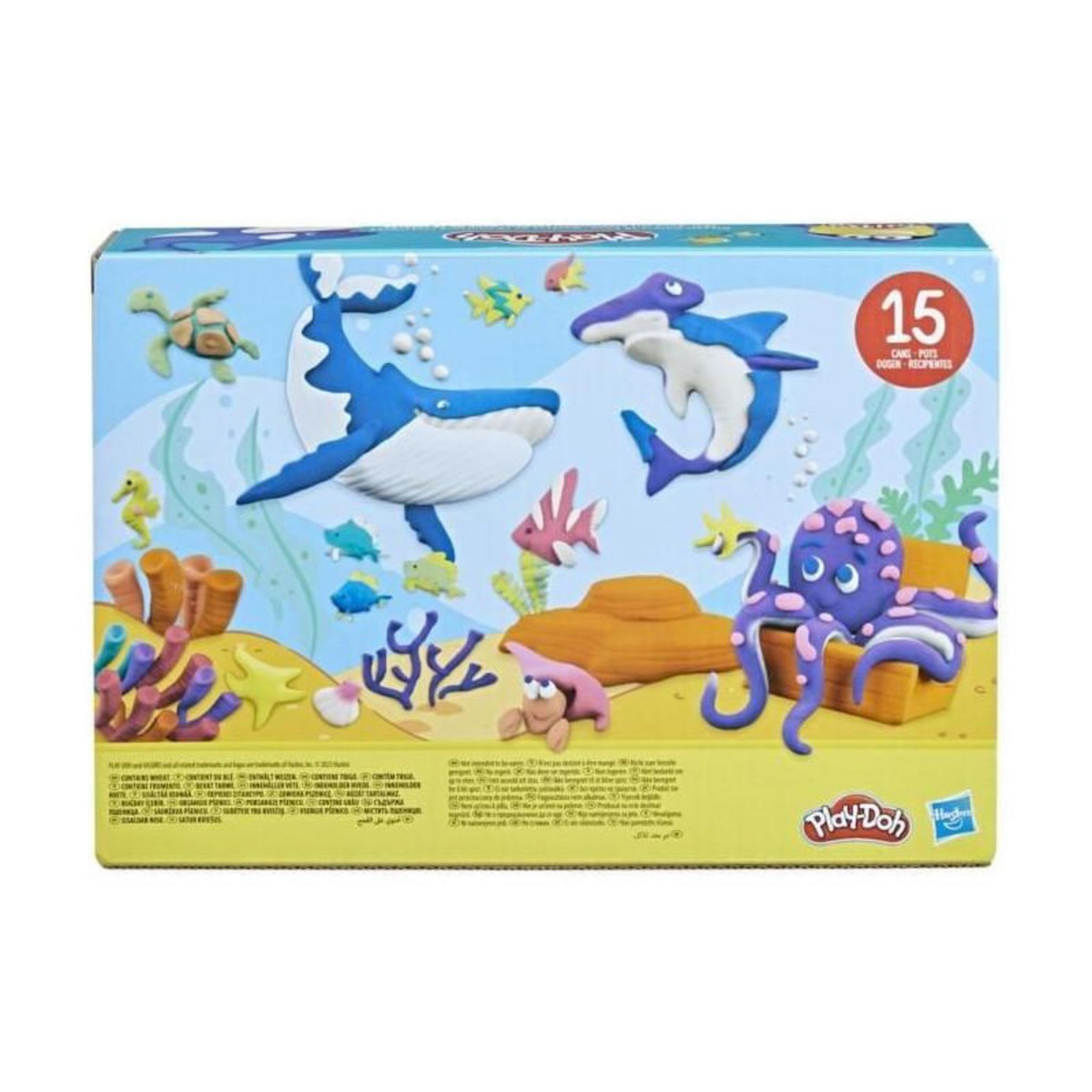 PLAYDOH Play-Doh Coffret de 15 pots couleurs classiques de pâte a modeler, pour enfants