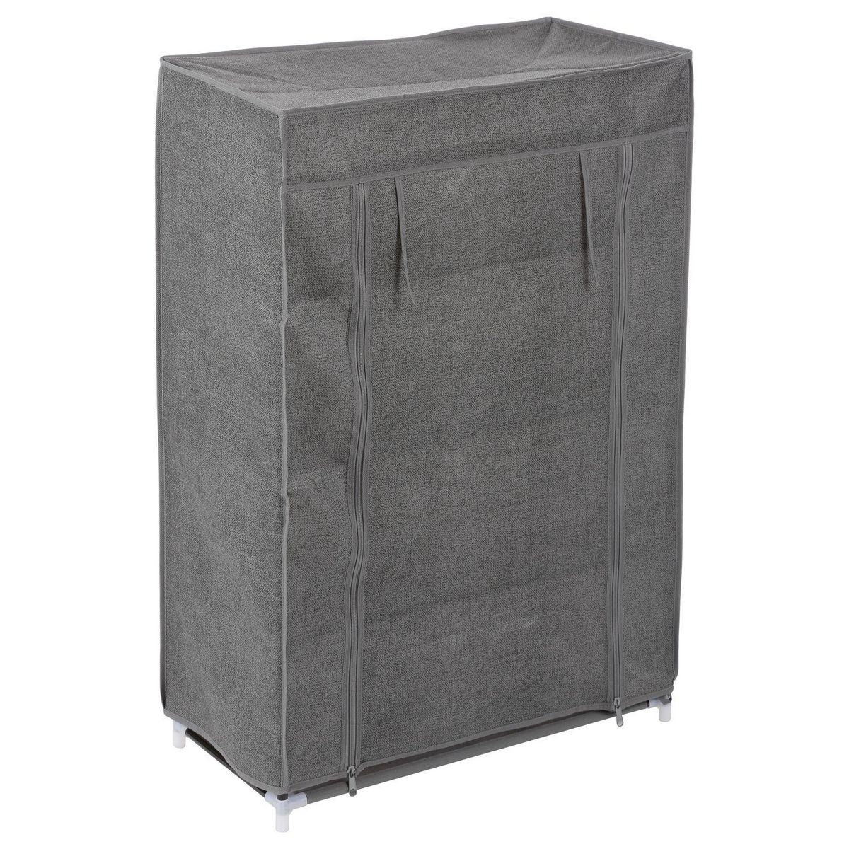 FIVE Armoire à chaussures en tissu capacité 12 paires - Gris foncé