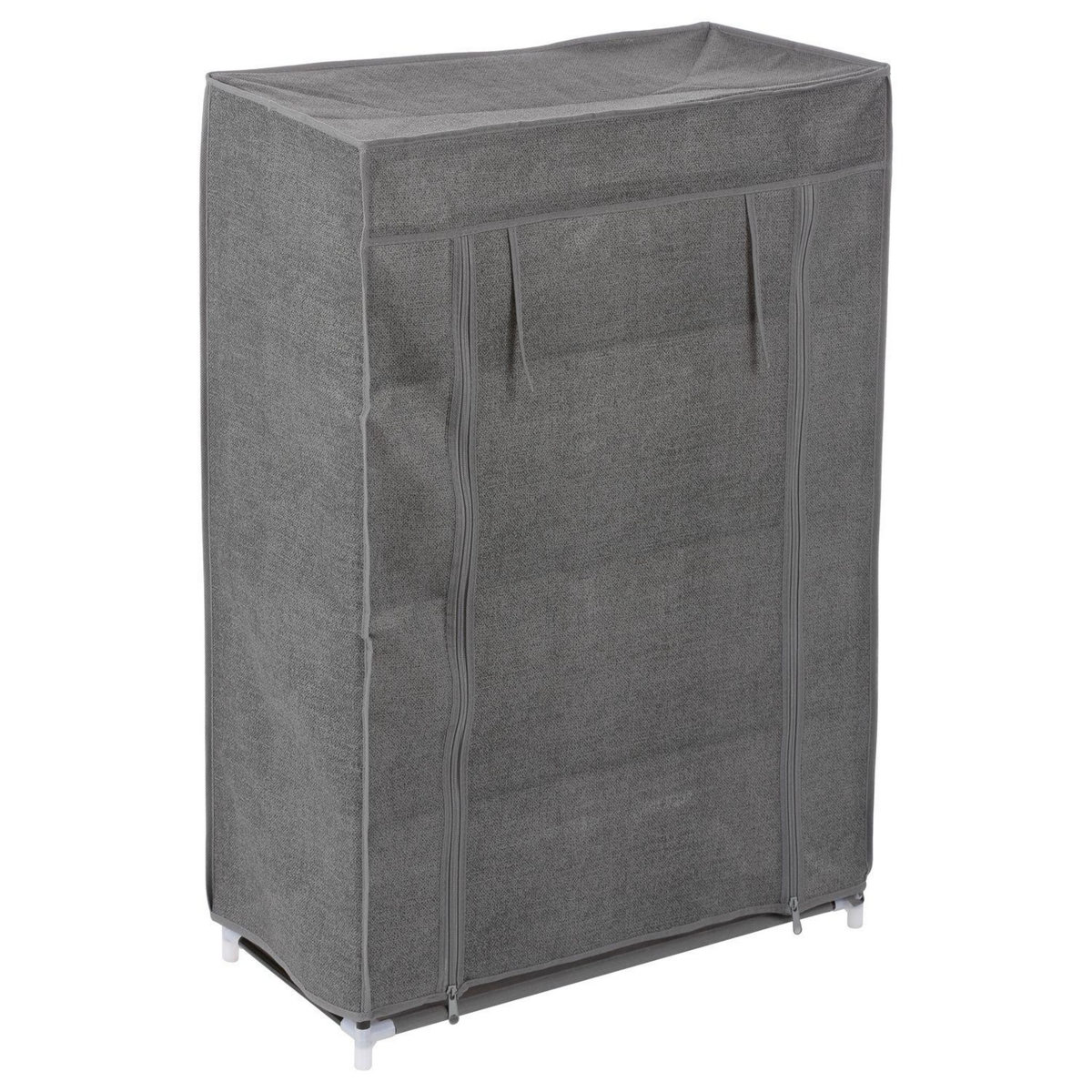 FIVE Armoire à chaussures en tissu capacité 12 paires - Gris foncé