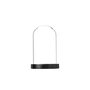 Voir la diapositive 2 : ATMOSPHERA Cloche Décorative en Verre  Shine  29cm Noir