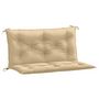 Voir la diapositive 2 : VIDAXL Coussins de banc de jardin lot de 2 beige melange tissu