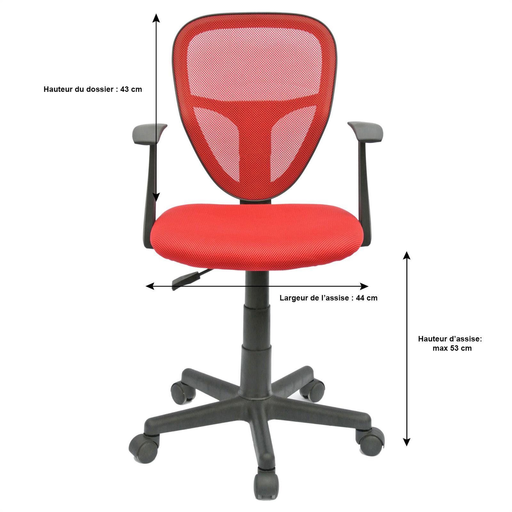 Voir la diapositive 2 : IDIMEX Chaise de bureau pour enfant STUDIO