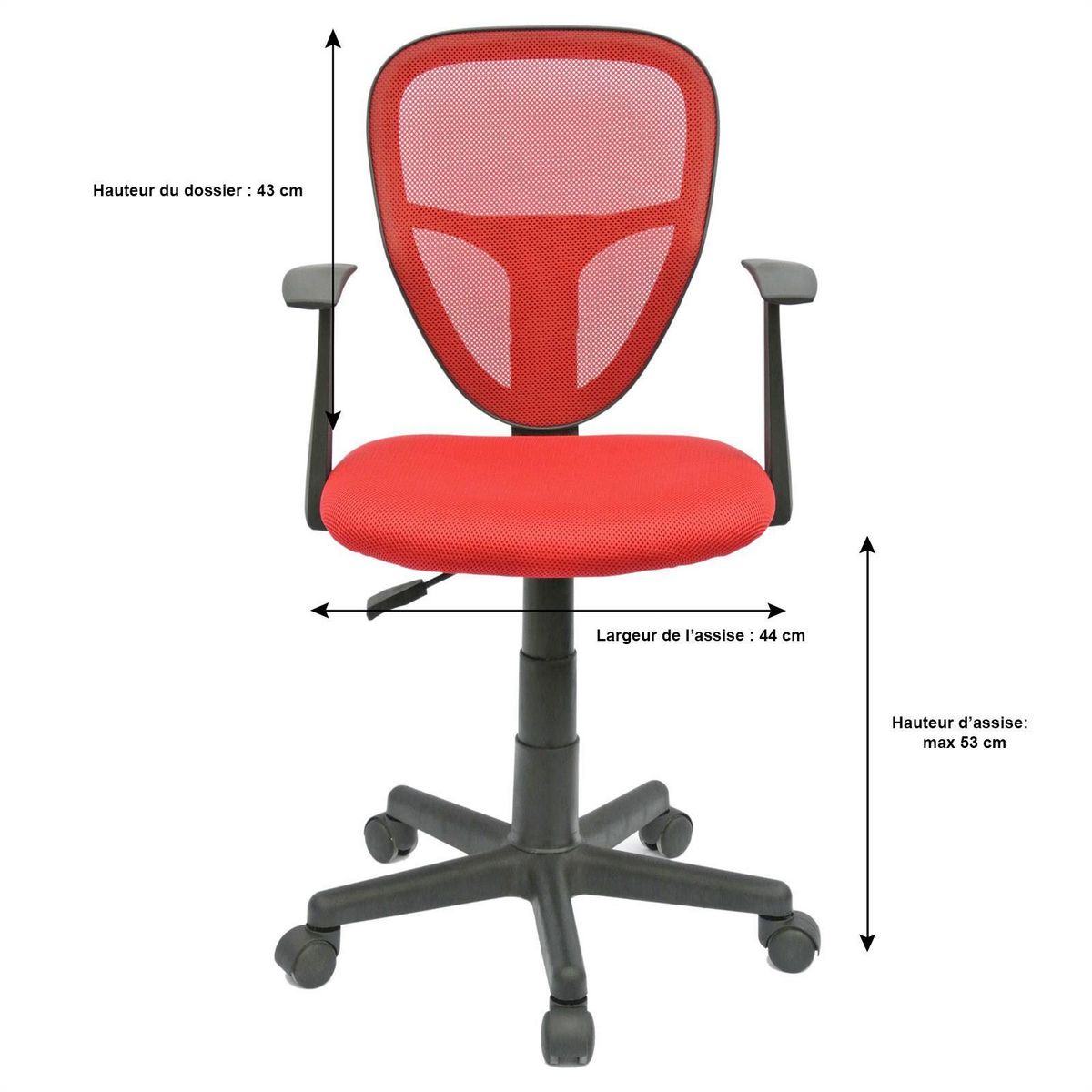 IDIMEX Chaise de bureau pour enfant STUDIO