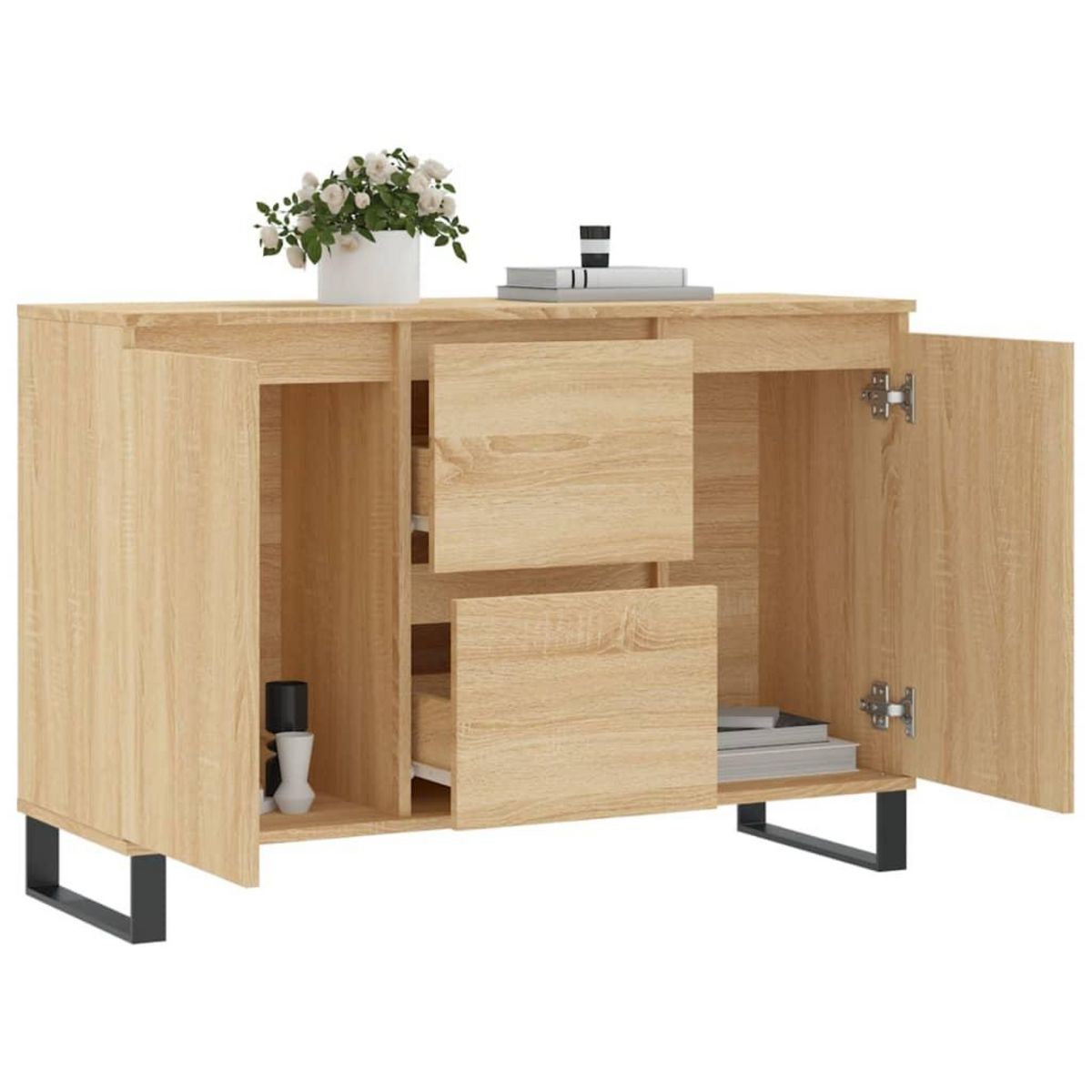 VIDAXL Buffet chene sonoma 104x35x70 cm bois d'ingenierie