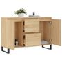 Voir la diapositive 4 : VIDAXL Buffet chene sonoma 104x35x70 cm bois d'ingenierie