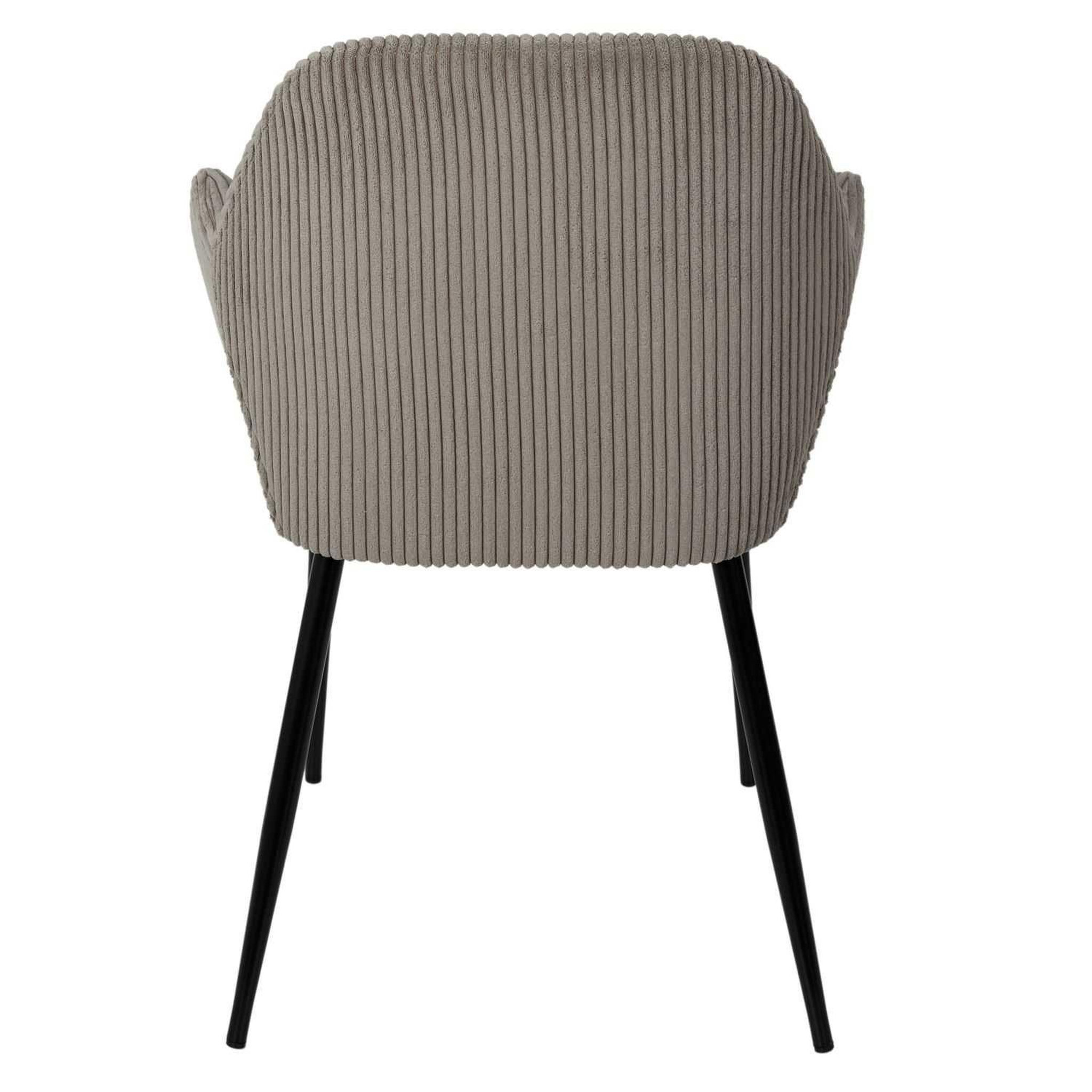 Voir la diapositive 5 : The Home Deco Factory Lot de 2 fauteuils en tissu côtelé DRAMMEN