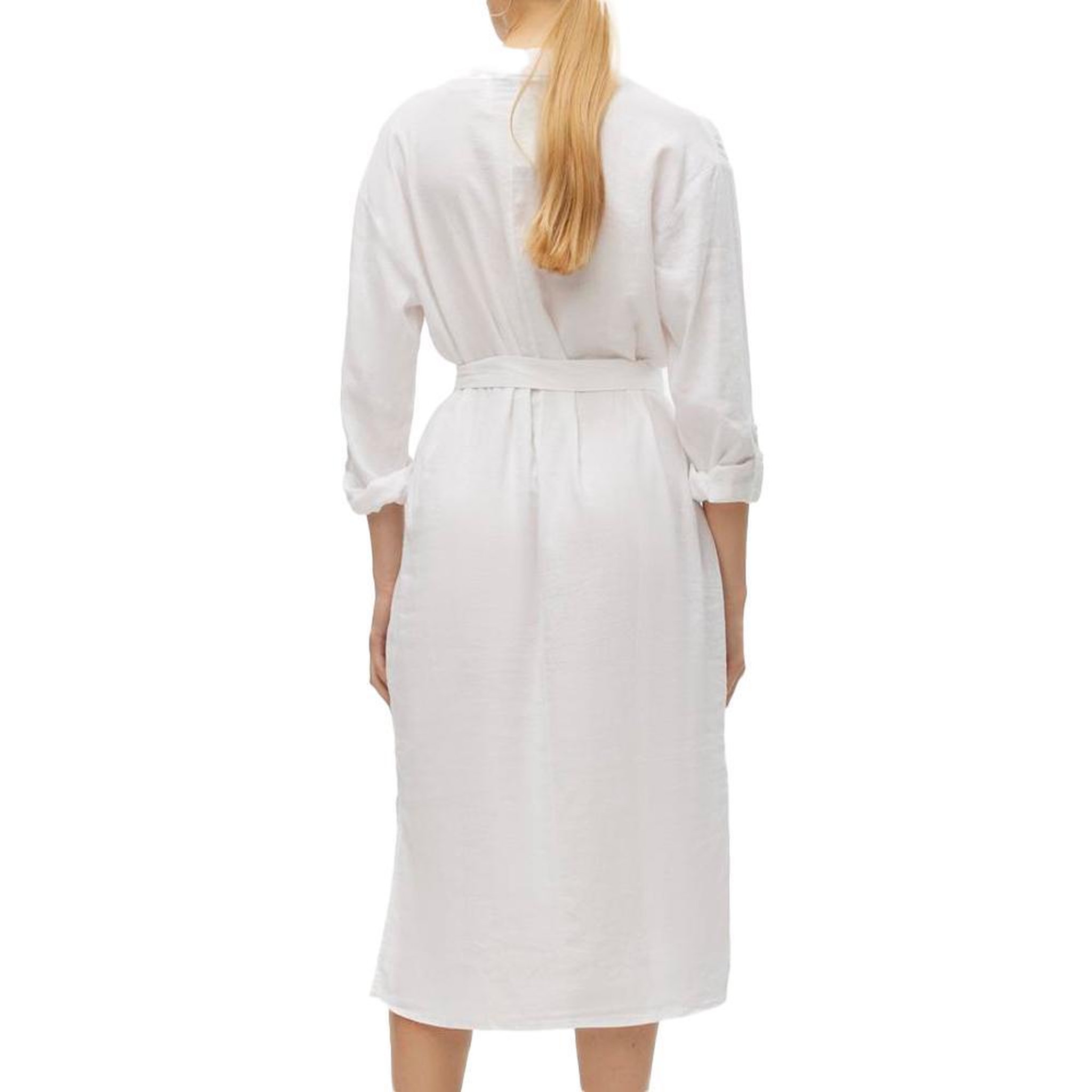 Voir la diapositive 2 : Vero Moda Robe Chemise Blanche Femme Vero Moda Linn