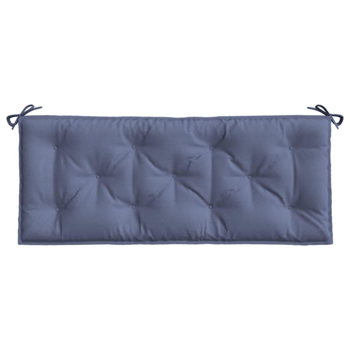 VIDAXL Coussins de banc de jardin lot de 2 bleu marine 120x50x7 cm