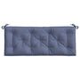 Voir la diapositive 5 : VIDAXL Coussins de banc de jardin lot de 2 bleu marine 120x50x7 cm