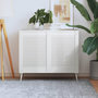 Voir la diapositive 1 : VIDAXL Portes d armoire à persiennes 2 pcs blanc 69x49,4 cm pin massif