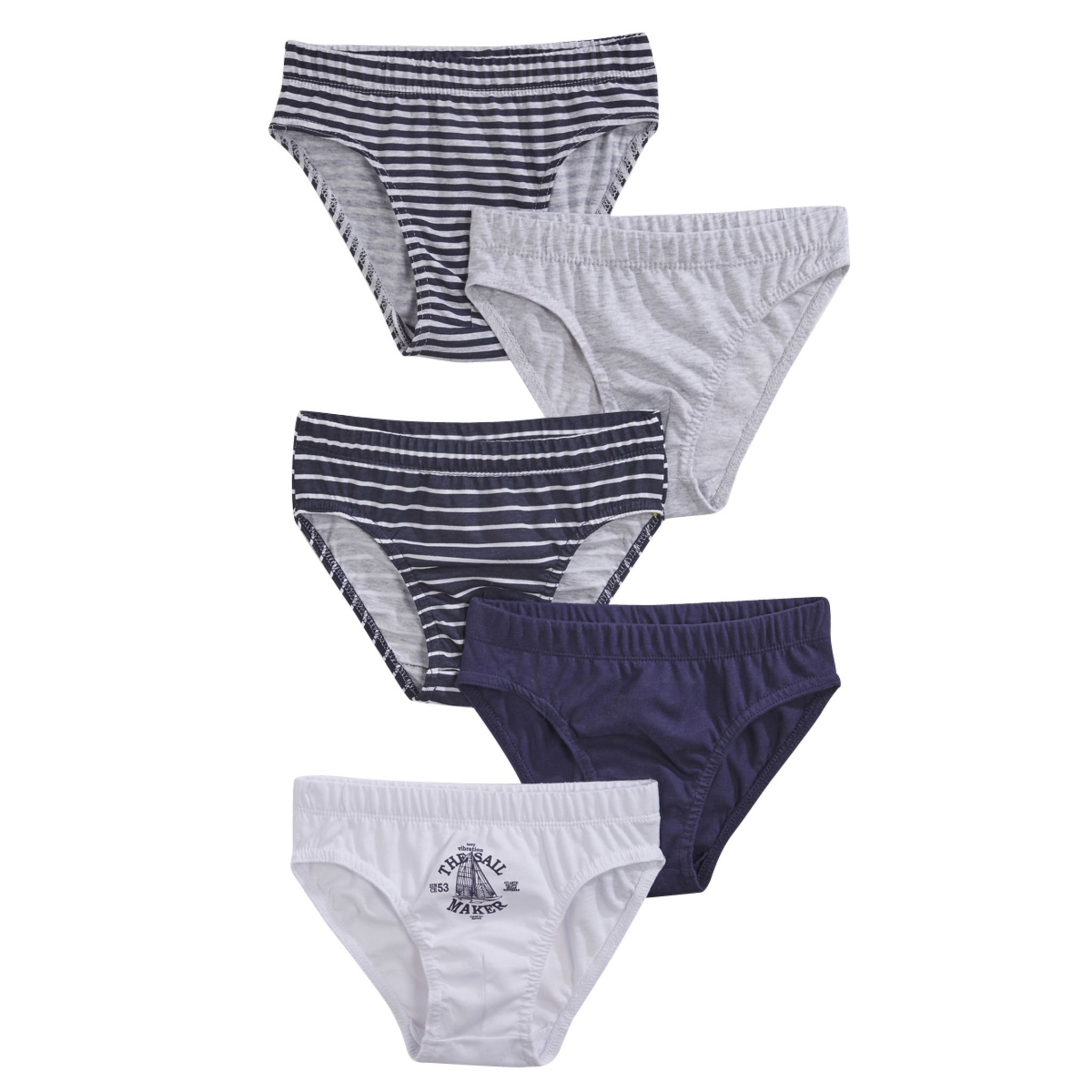 Lot De 2 Slips Garçon Axom 6/8 Ans - 95% Coton, Noir Et Imprimé, Neufs Sans étiquette