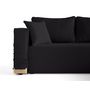 Voir la diapositive 2 : BEST MOBILIER Topaze - canapé d'angle déhoussable réversible 4 places en tissu
