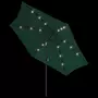 VIDAXL Parasol cantilever a LED 3 m vert