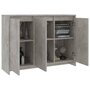 Voir la diapositive 4 : VIDAXL Buffet Gris béton 102x33x75 cm Bois d ingénierie