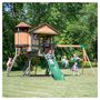 Voir la diapositive 1 : Backyard Discovery Aire de jeux XXL avec toboggan et tour de guet - Bois - EAGLE NEST