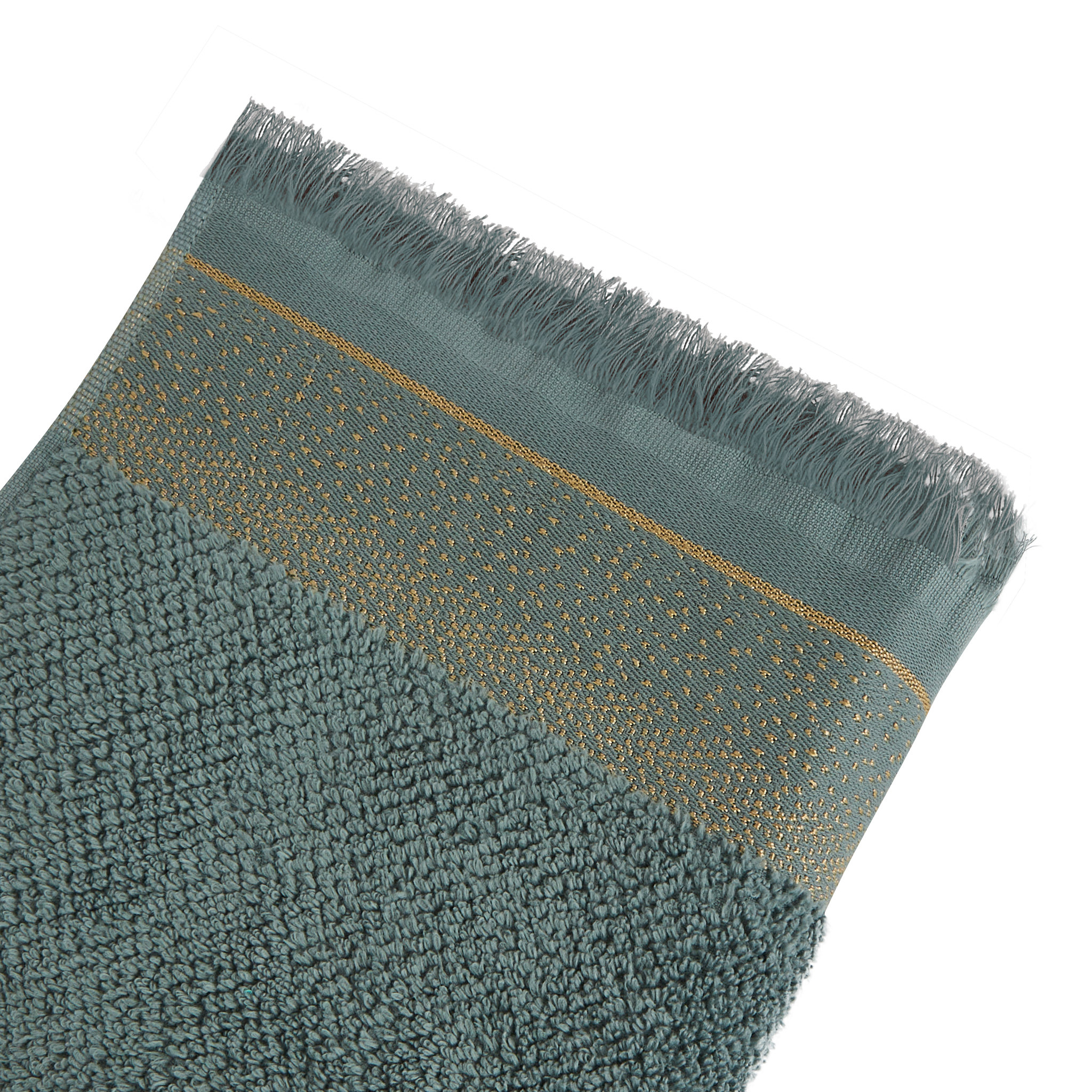 Voir la diapositive 2 : ACTUEL Serviette invité unie en coton qualité zéro twist 500 g/m²