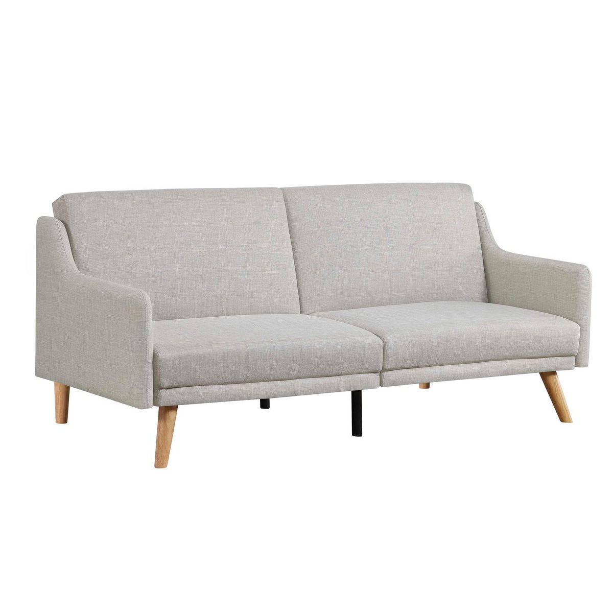 CONCEPT USINE Canapé scandinave convertible 3 places en tissu gris clair ESTER