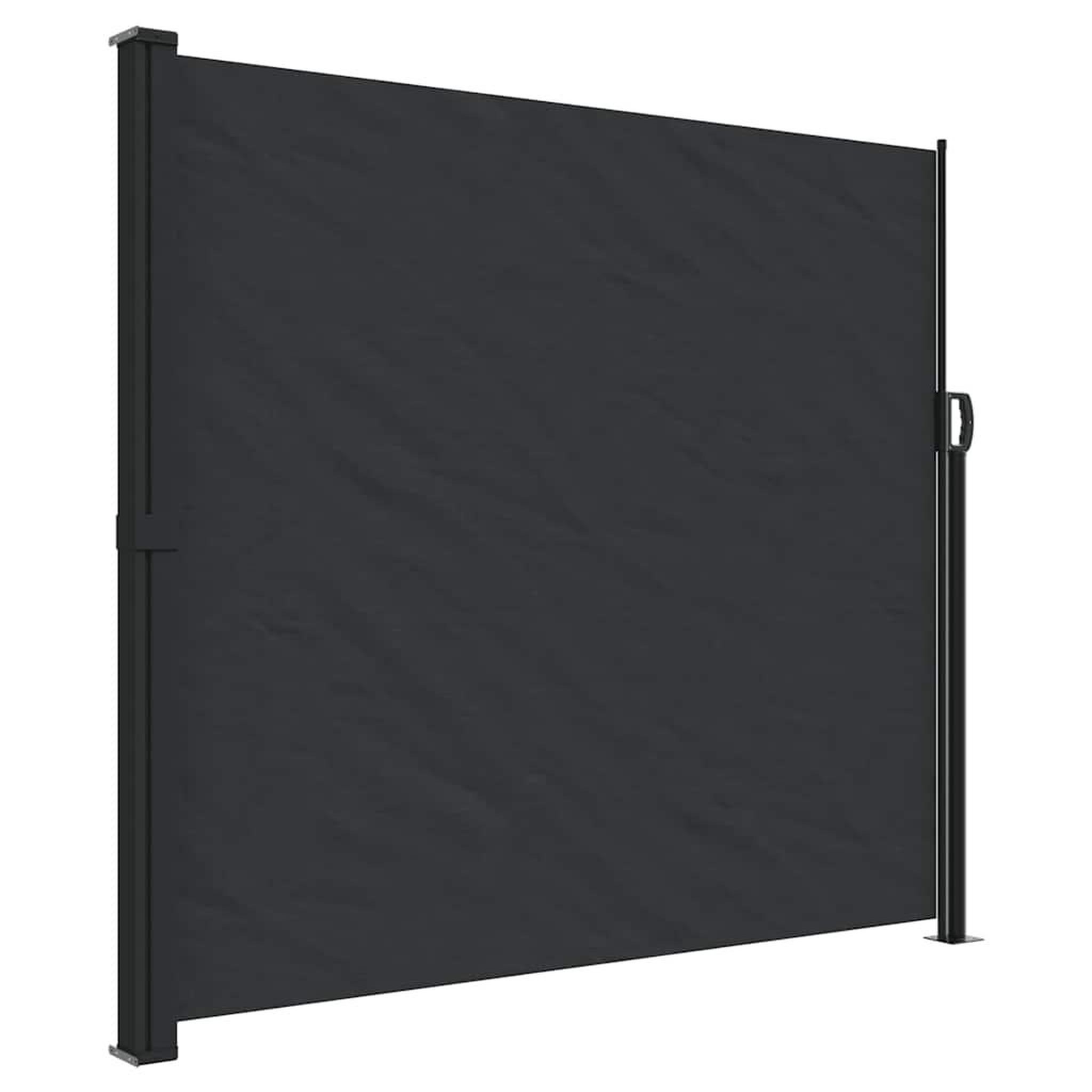 Voir la diapositive 2 : VIDAXL Auvent lateral retractable noir 180x500 cm