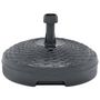 Voir la diapositive 2 : VIDAXL Socle de parasol rempli de sable/d'eau 20 L Plastique rotin