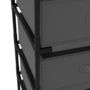 Voir la diapositive 5 : VIDAXL Etagere de rangement avec 4 paniers en tissu Acier Gris