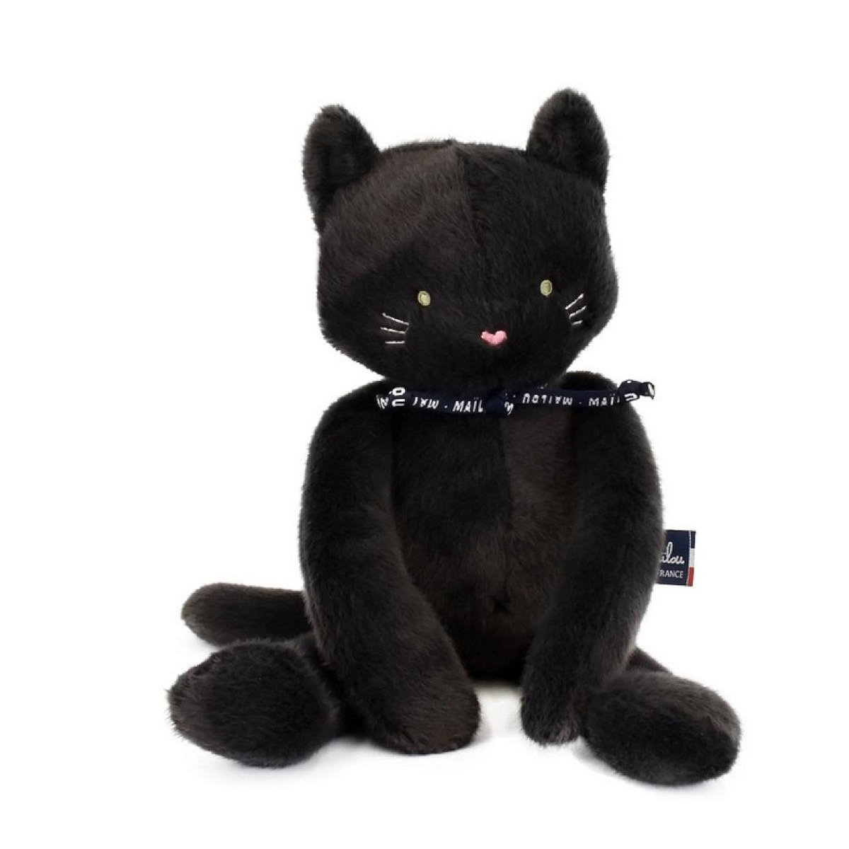 MAILOU Peluche Chat noir Méloé 37cm