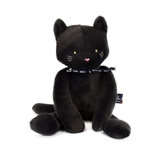 MAILOU Peluche Chat noir Méloé 37cm