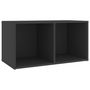 Voir la diapositive 4 : VIDAXL Ensemble de meubles TV 3 pcs Gris Bois d'ingenierie