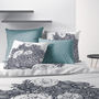 Voir la diapositive 2 : ATELIER DU COTON Housse de couette 240x220 Avec Amour + 2 taies coton bio 47 fils