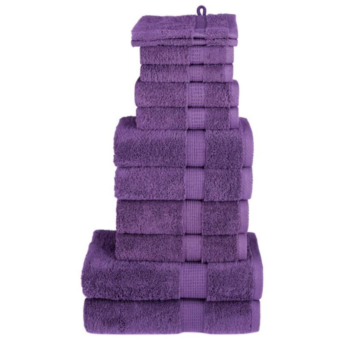 VIDAXL Ensemble de serviettes de qualité supérieure SOLUND 12 pcs