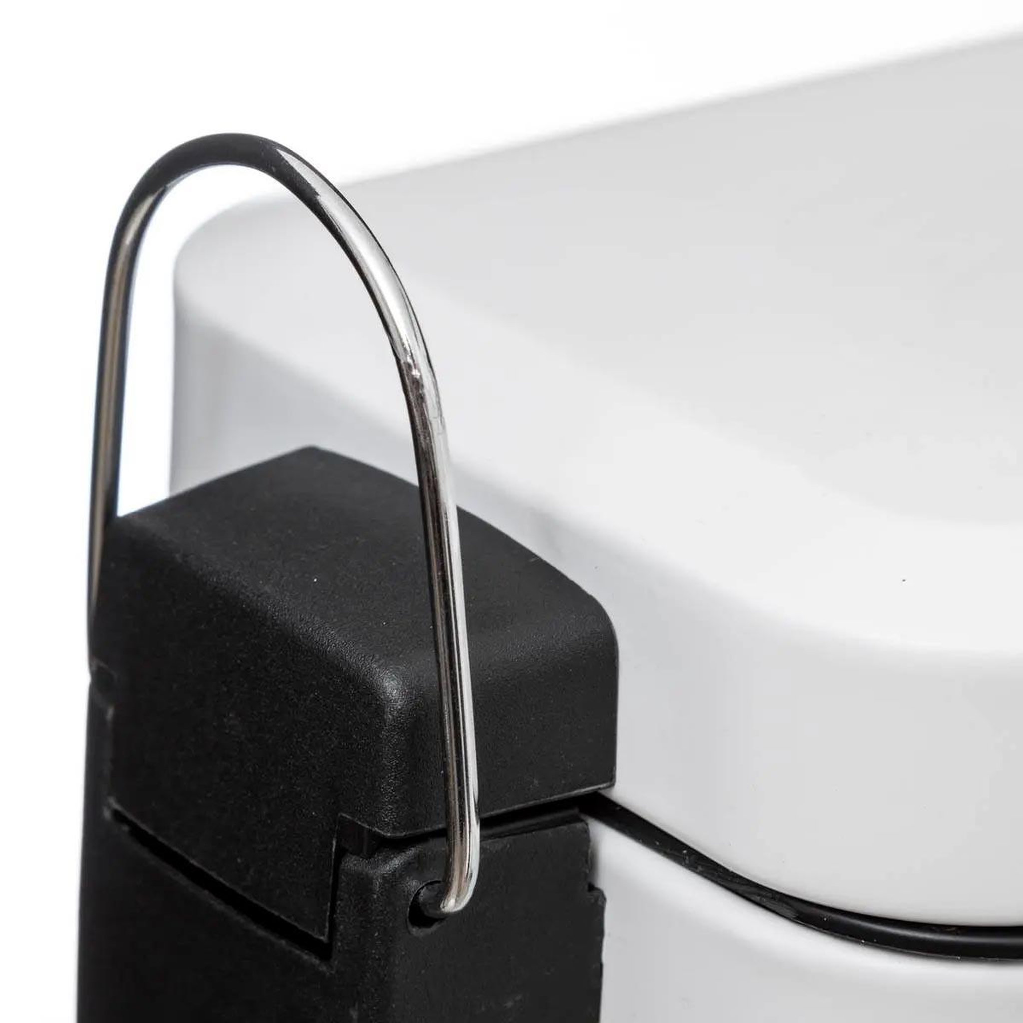 Voir la diapositive 3 : FIVE Poubelle de salle de bain  rectangle  5l blanc