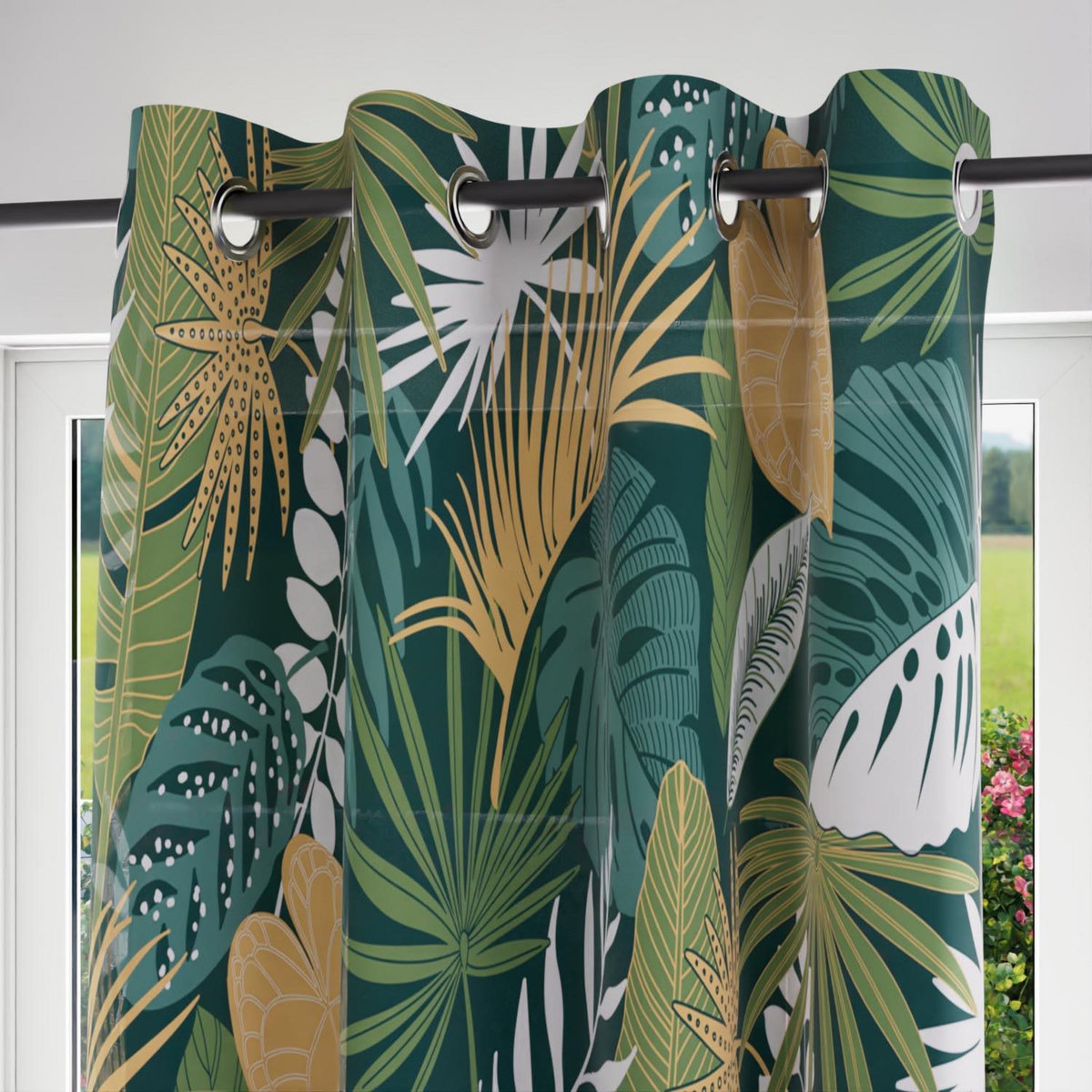 SOLEIL D'OCRE Voile à oeillets pur coton 135x250 cm TANZANIE, par Soleil d'Ocre