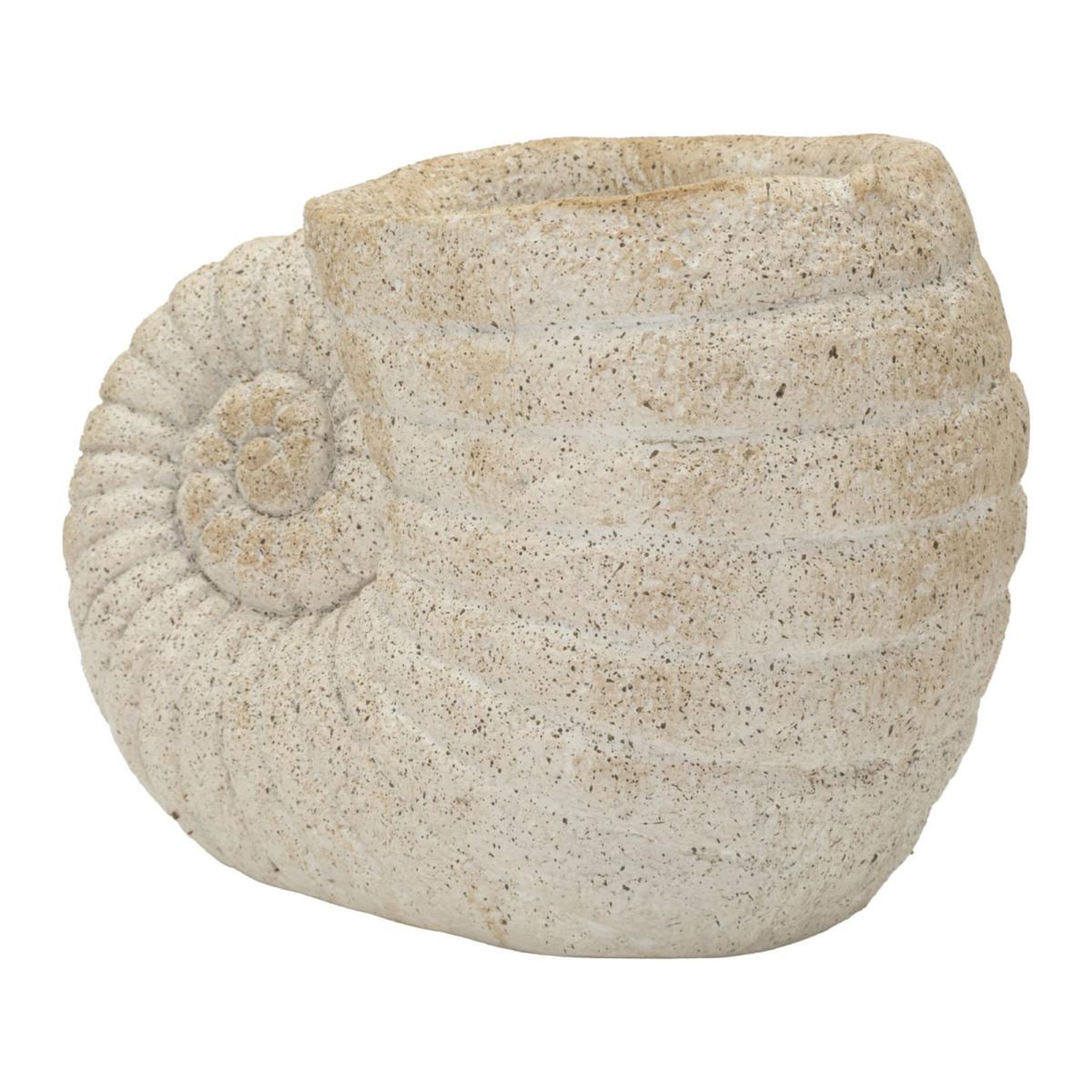 Voir la diapositive 2 : Paris Prix Vase design effet sable  shell  33cm beige