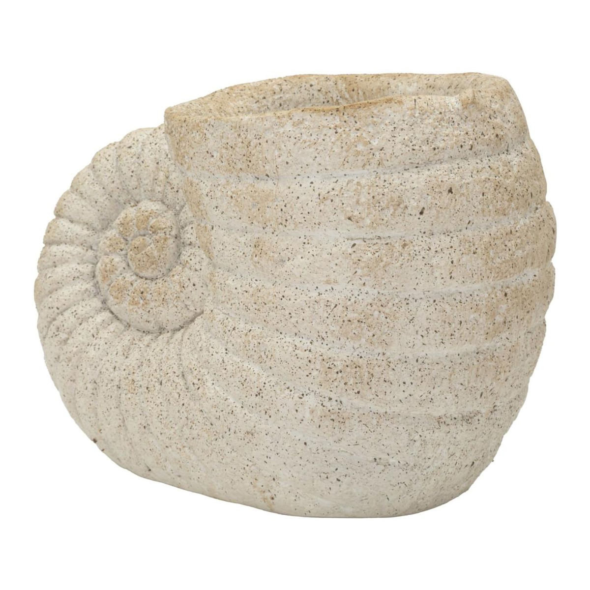 Paris Prix Vase Design Effet Sable  Shell  33cm Beige