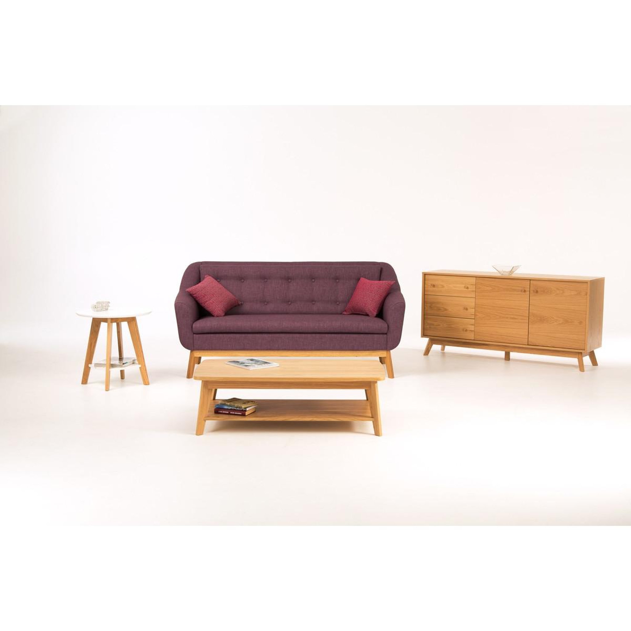 Voir la diapositive 4 : Paris Prix Table basse design  kensal  115cm chêne
